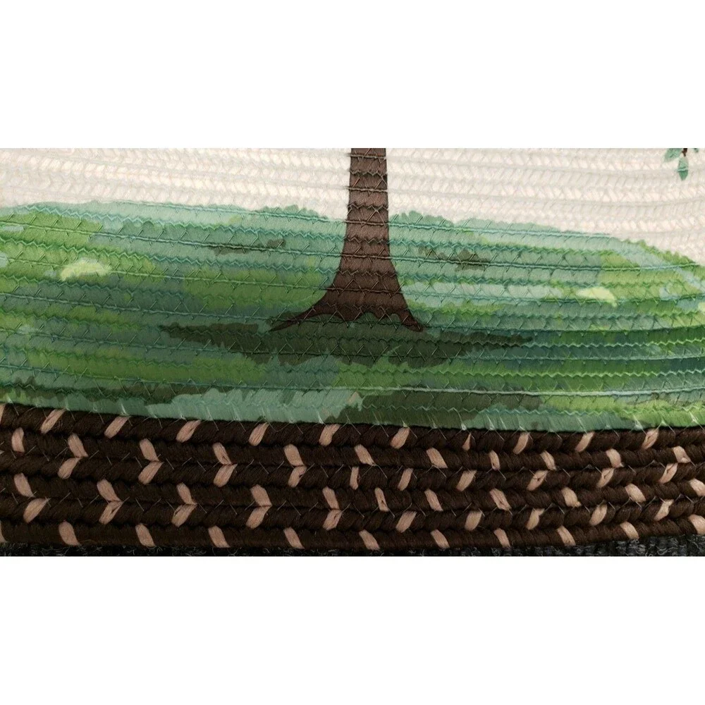 Oval Braided Kitchen Accent Rug (20